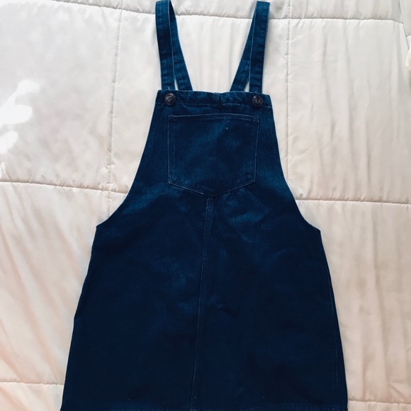 zara denim pinafore